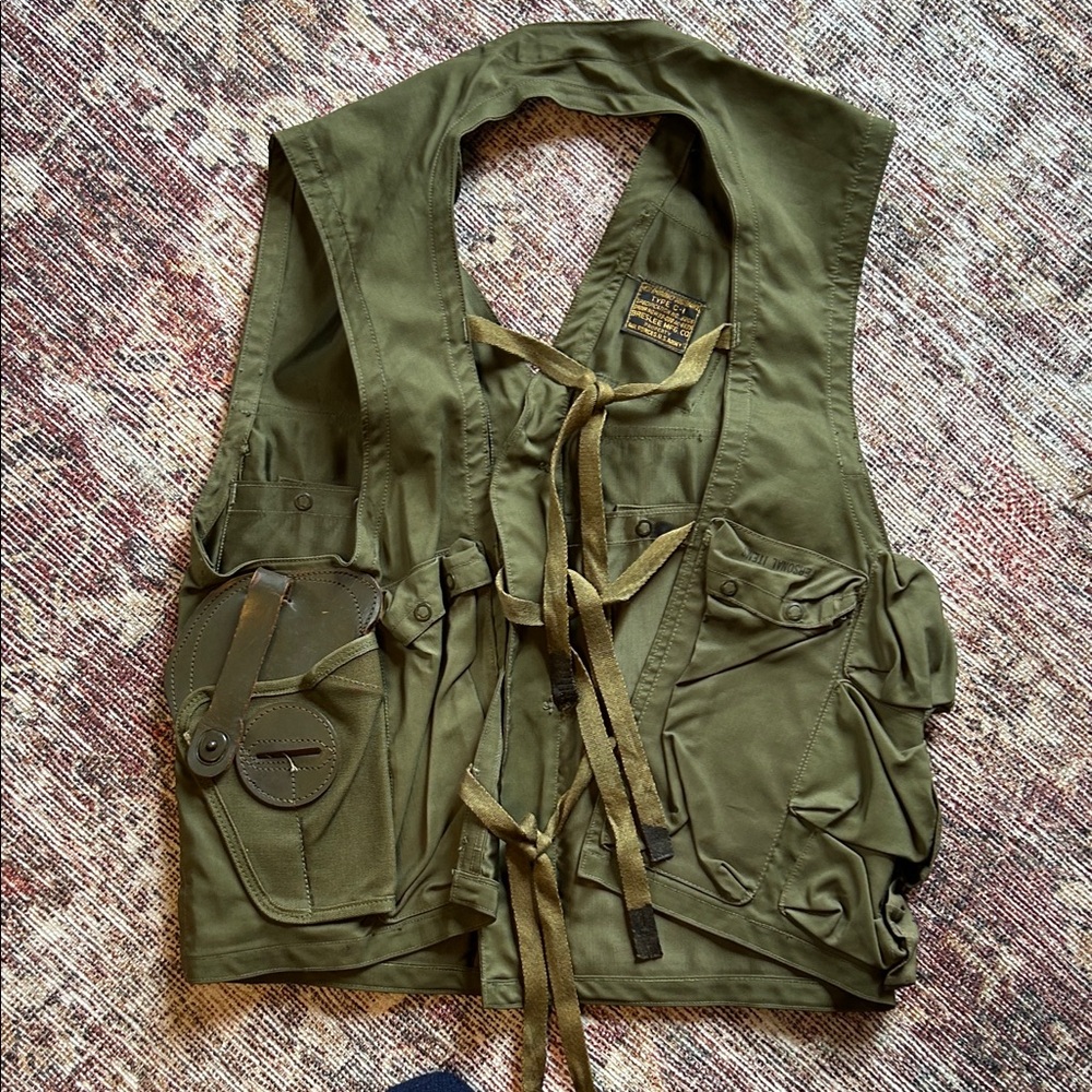 Men's US Air Force C1 Vest - Olive Green - Picture 6 of 9